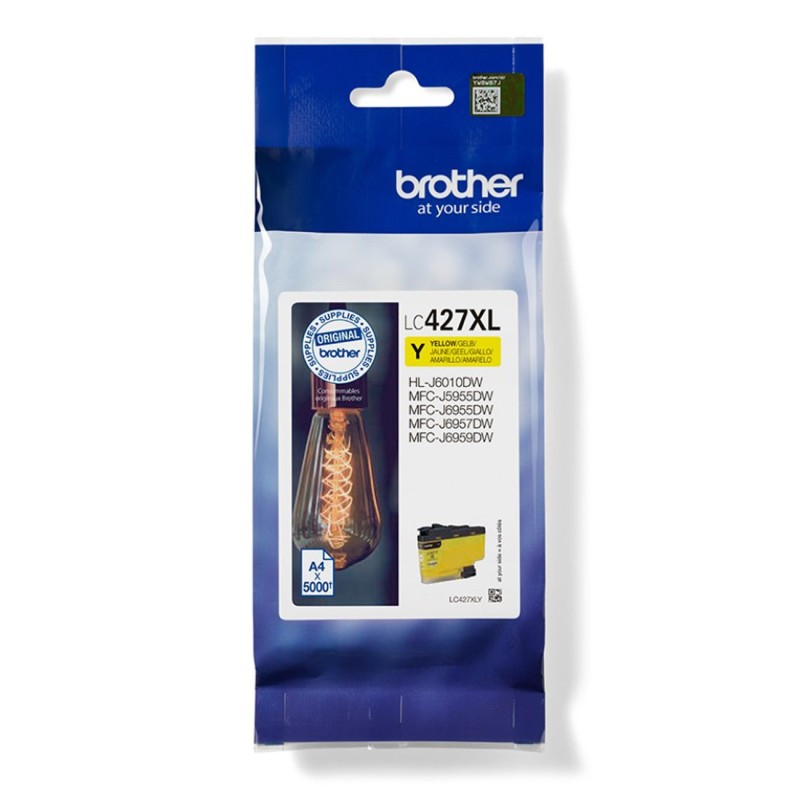 Brother LC427XLY Cartouche d'encre originale grande capacité - Jaune