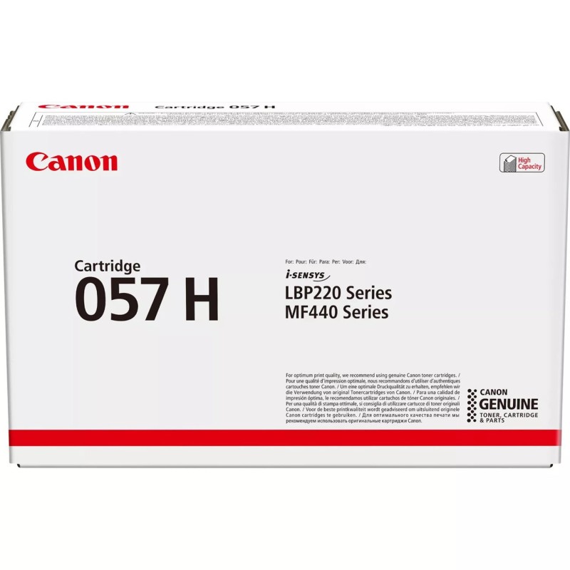 Canon 057H Toner authentique 3010C002 grande capacité - Noir