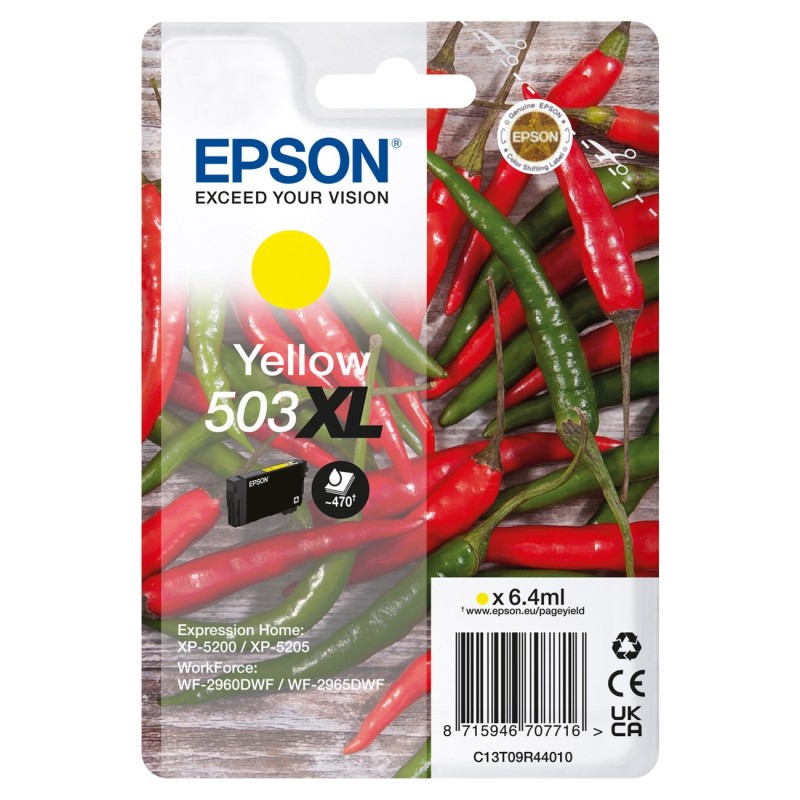 Epson 503 XL "Piment" Cartouche d'encre originale grande capacité C13T09R44010 - Jaune