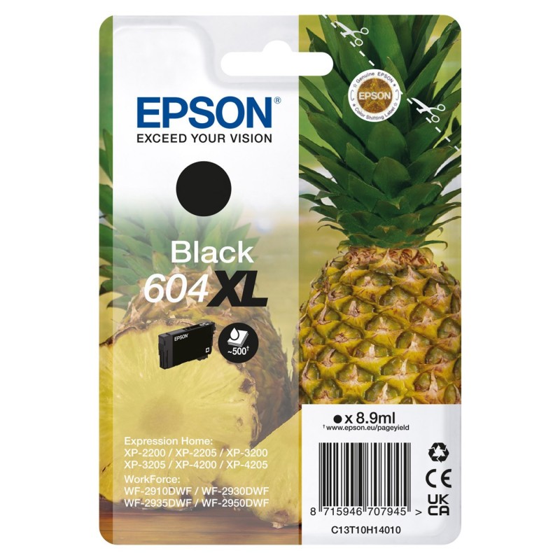 Epson 604 XL "Ananas" Cartouche d'encre originale grande capacité C13T10H14010 - Noir