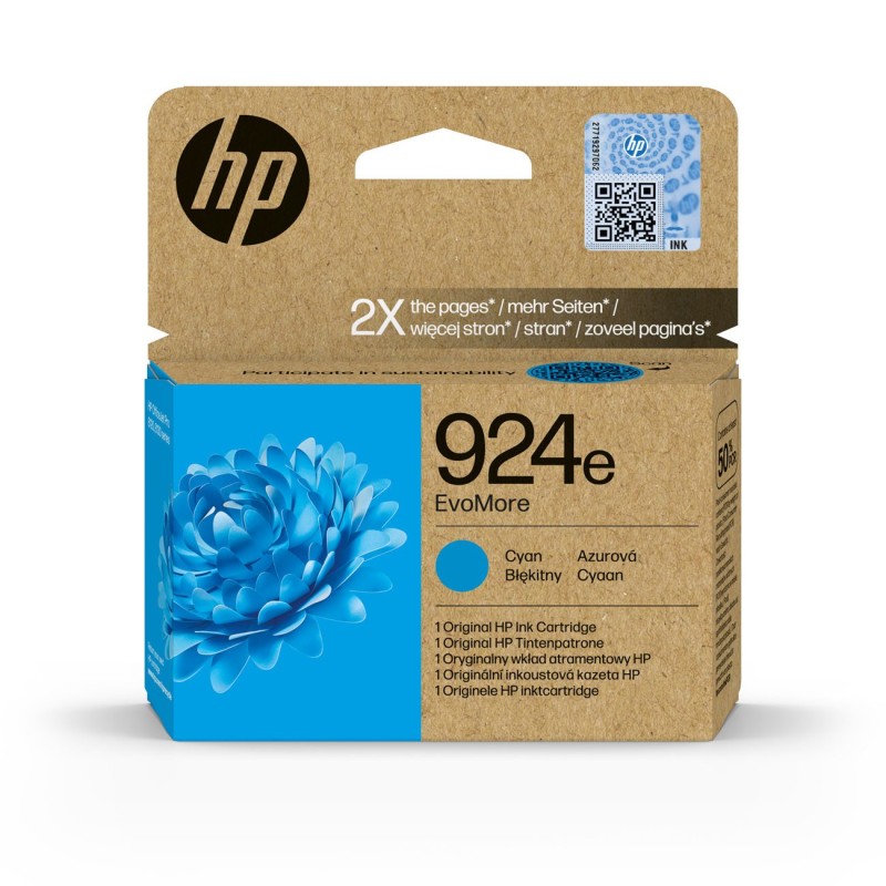 HP 924E Cartouche d'encre originale 4K0U7NE Evomore - Cyan