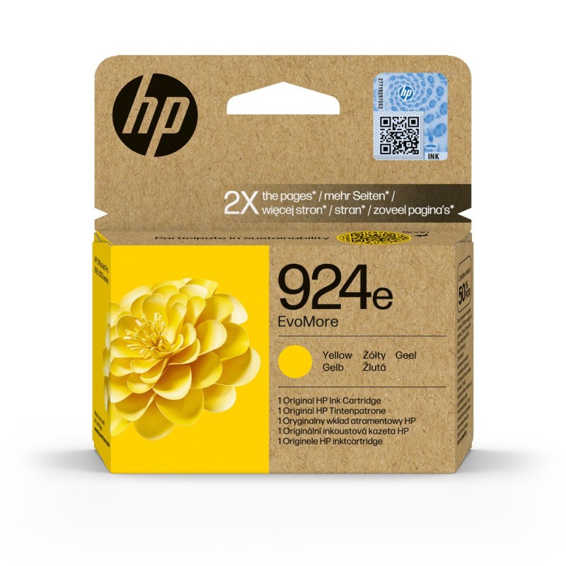 HP 924E Cartouche d'encre originale 4K0U9NE Evomore - Jaune