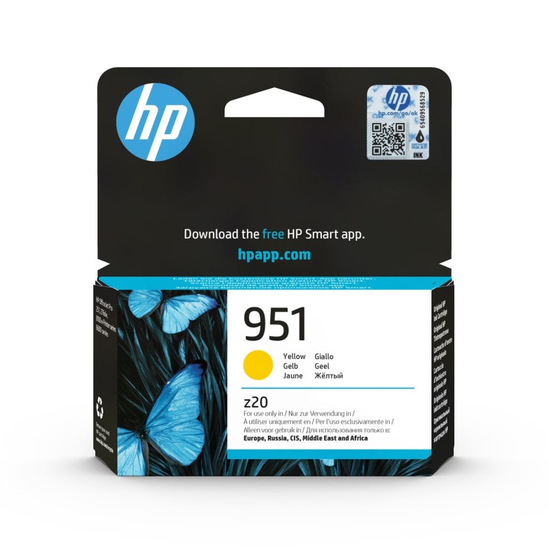 HP 951 Cartouche d'encre Authentique CN052AE - Jaune