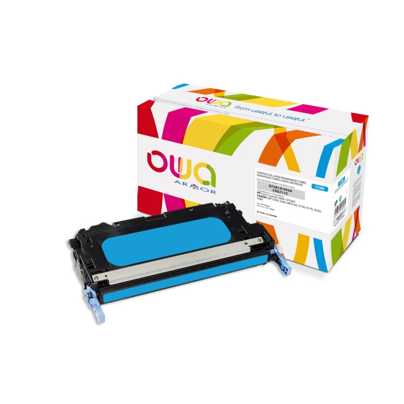 OWA Toner compatible HP 503A - K12258OW - Cyan