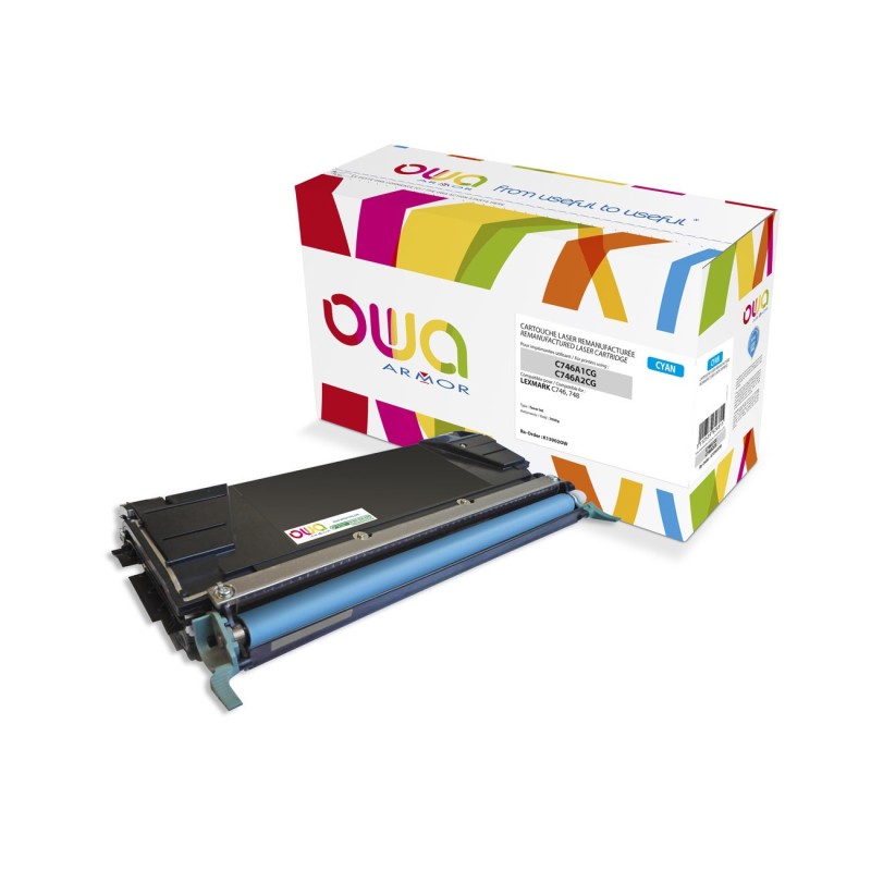 OWA Toner compatible LEXMARK C746 - K15902OW - Cyan