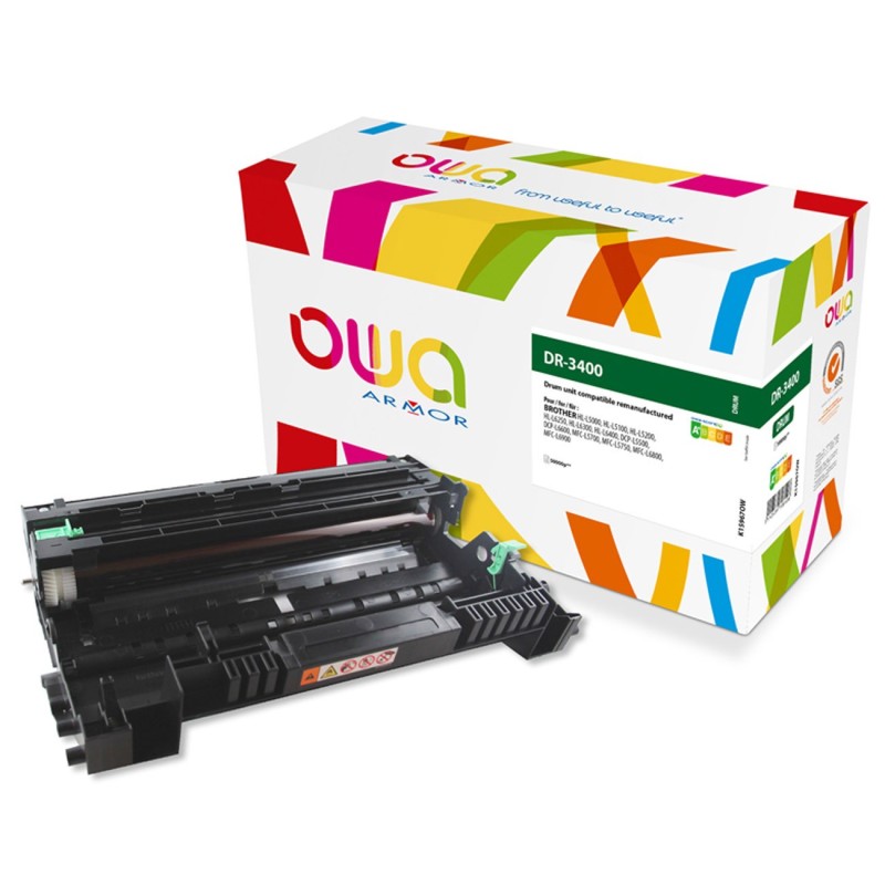 OWA Tambour compatible BROTHER DR3400 - K15967OW - Noir