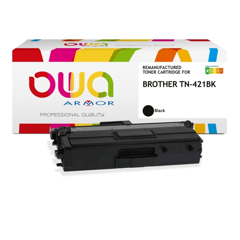 OWA Toner compatible BROTHER TN421 - K18057OW - Noir