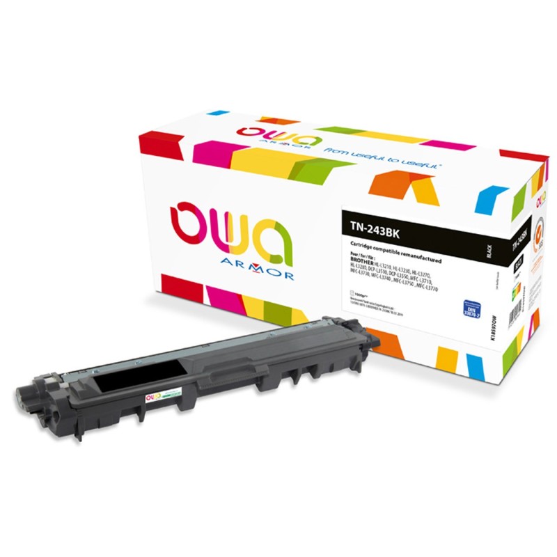 OWA Toner compatible BROTHER TN243 - K18597OW - Noir