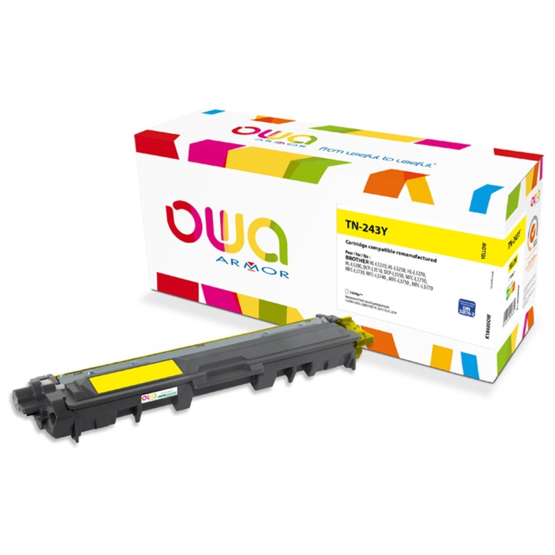 OWA Toner compatible BROTHER TN243 - K18600OW - Jaune