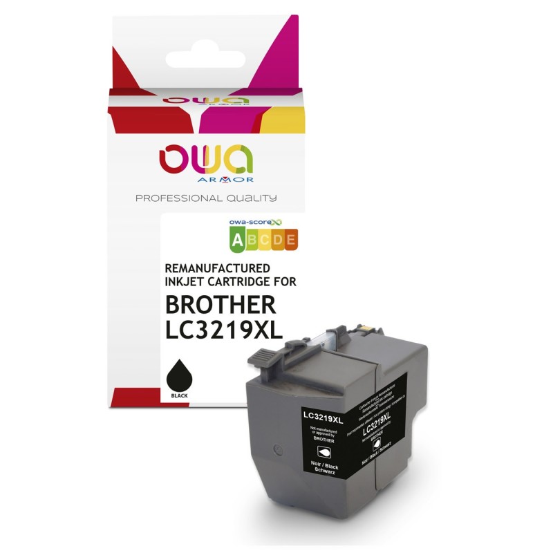 OWA Cartouche d'encre compatible BROTHER LC3219XL - K20780OW - Noir