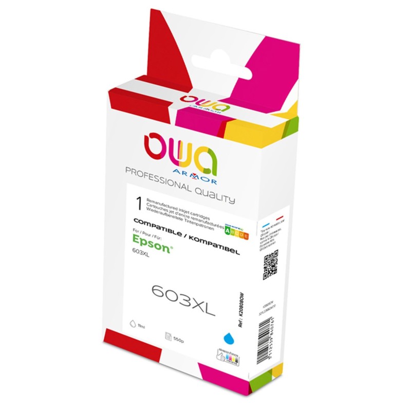 OWA Cartouche d'encre compatible EPSON 603XL - K20808OW - Cyan