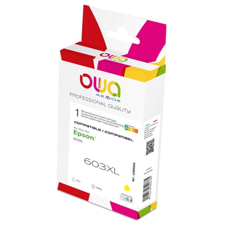 OWA Cartouche d'encre compatible EPSON 603XL - K20810OW - Jaune