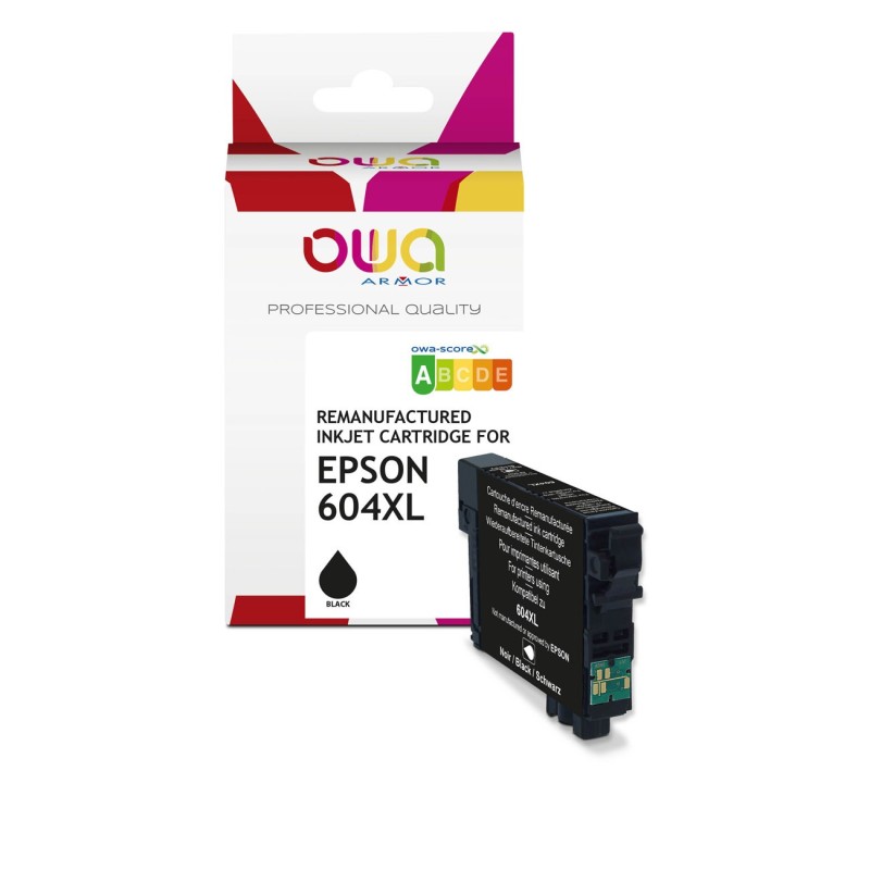 OWA Cartouche d'encre compatible EPSON 604XL - K20985OW - Noir