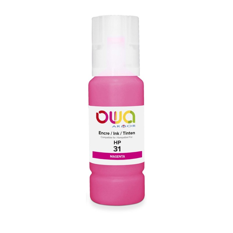 OWA Bouteille d'encre 70 ml compatible HP 31 - K46043OW - Magenta