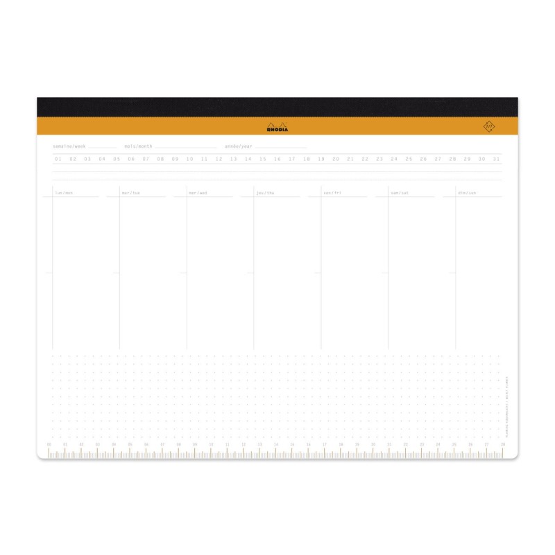 Rhodia Sous-main semainier non daté - 22 x 29,9 cm