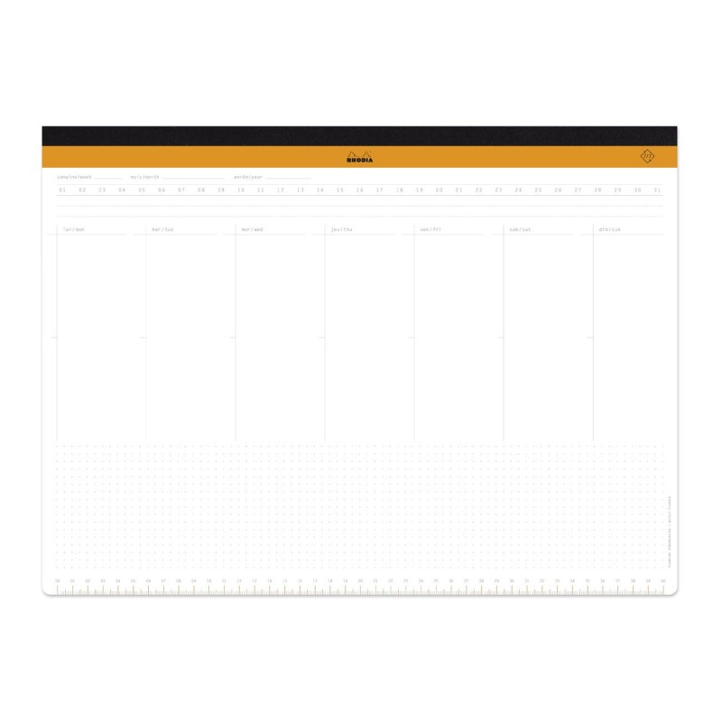 Rhodia Sous-main semainier non daté - 30,9 x 42 cm