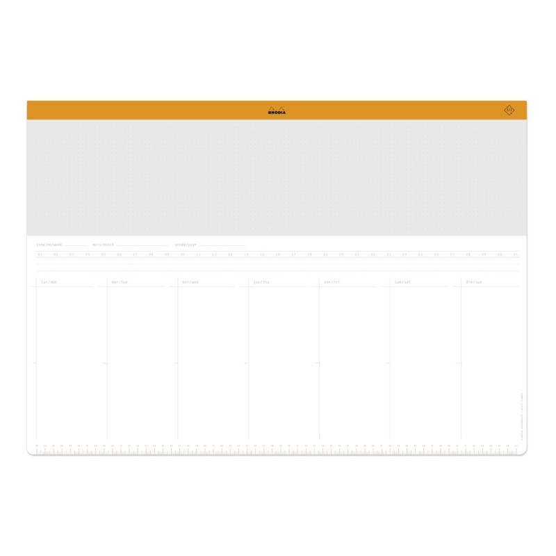 Rhodia Sous-main semainier non daté - 42 x 59,4 cm