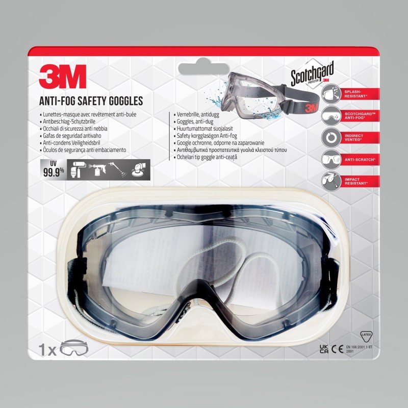 3M Lunettes Masque de sécurité Scotchgard 2891 anti-buée