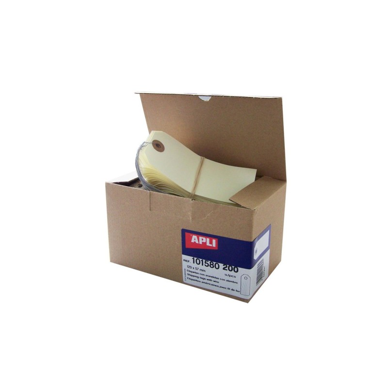 AGIPA 101580 Etiquettes américaines 120 x 57mm avec fil de fer - Boîte de 200