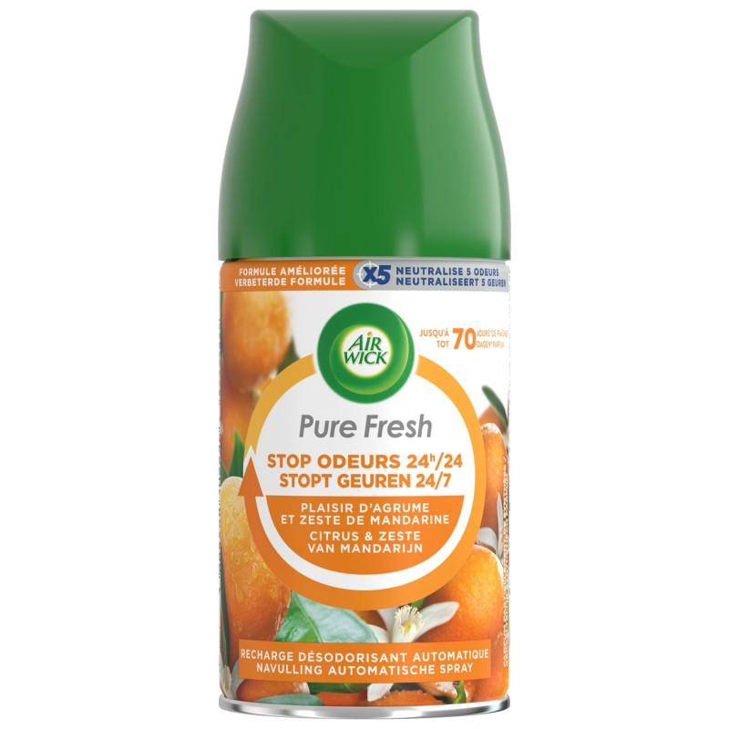 Air Wick Recharge pour diffuseur Pure Fresh Parfum agrumes - 250 ml