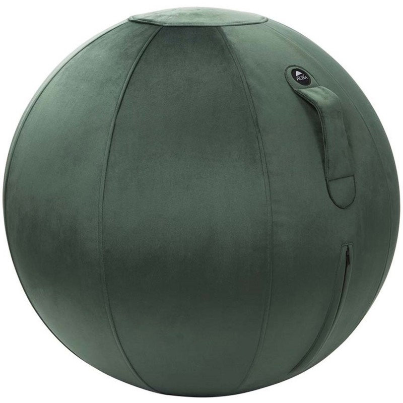Alba ErgoBall - Siège ballon ergonomique - Velours vert émeraude