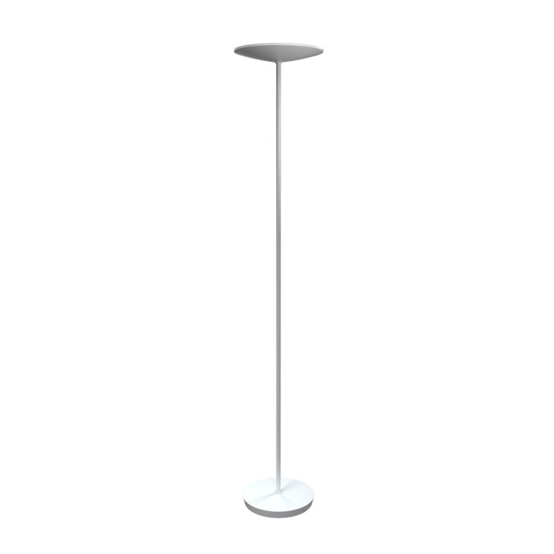 Alba Lampadaire LED Slim BC - LED intégrée - 30 W - Variateur d'intensité - Acier - Blanc