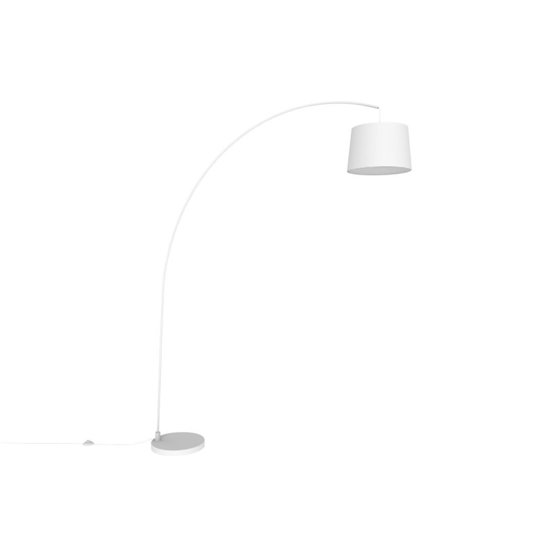 Aluminor Lampadaire Arc - Ampoule Led E27 - Blanc