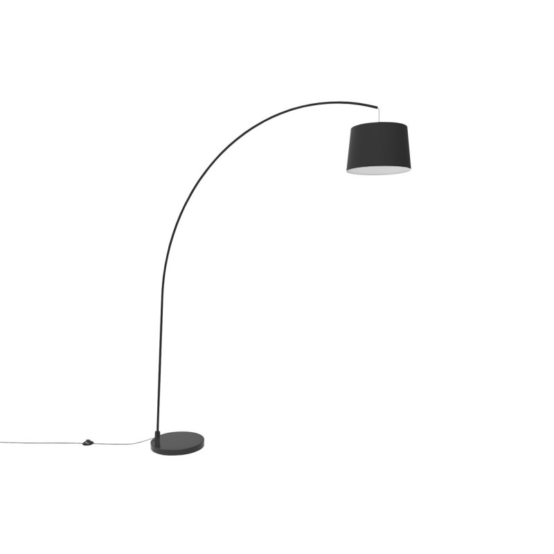 Aluminor Lampadaire Arc - Ampoule Led E27 - Noir