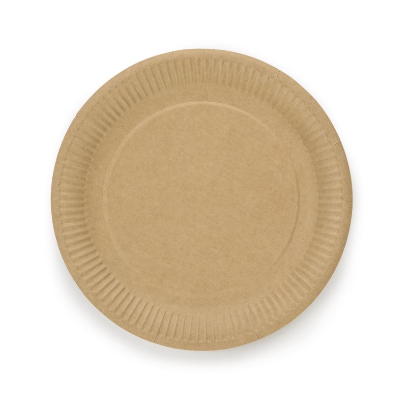 Assiettes en kraft 18 cm - Lot de 50