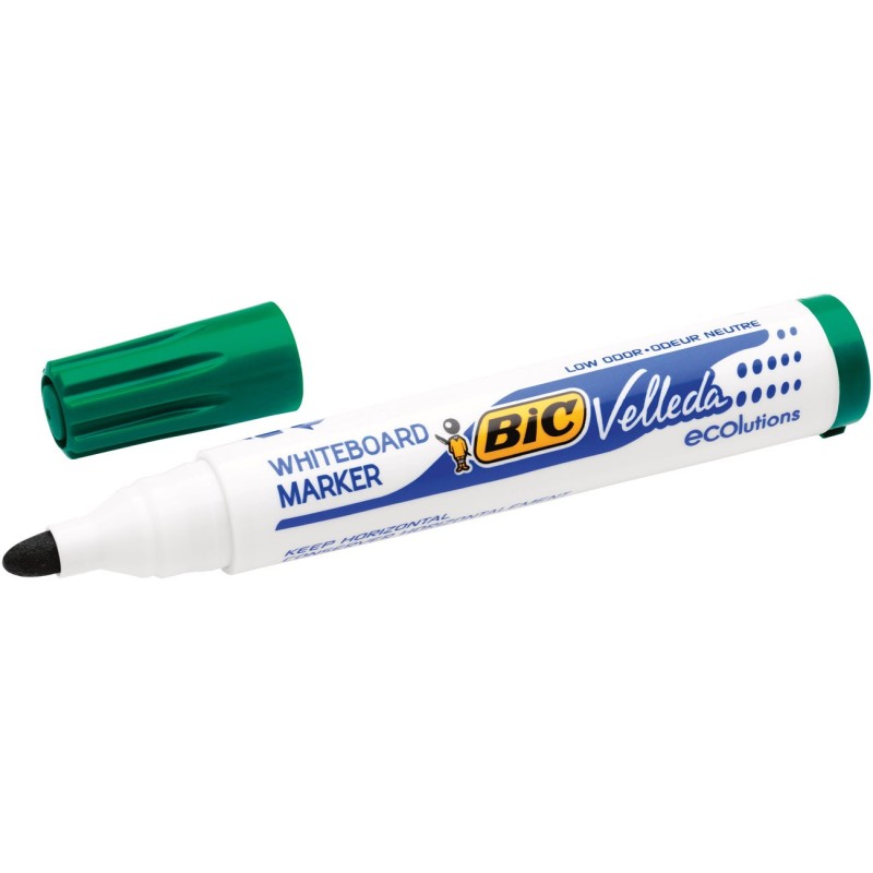 BIC Velleda Marqueur pour tableau blanc 1701 ECOlutions - Pointe conique 4,95 mm  - Vert