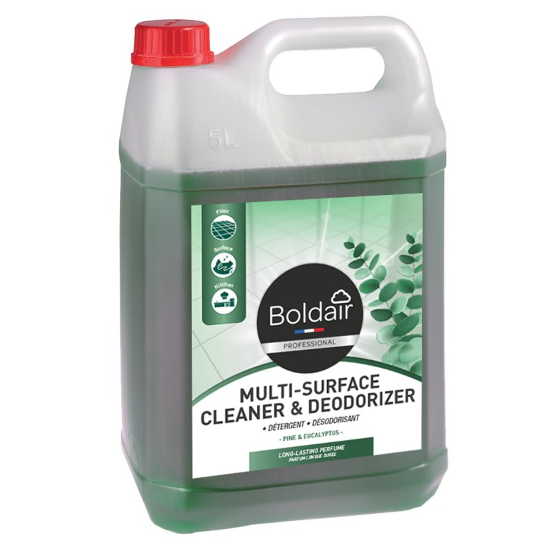 Boldair Nettoyant multi-usages désodorisant - Parfum Eucalyptus - Bidon 5 L