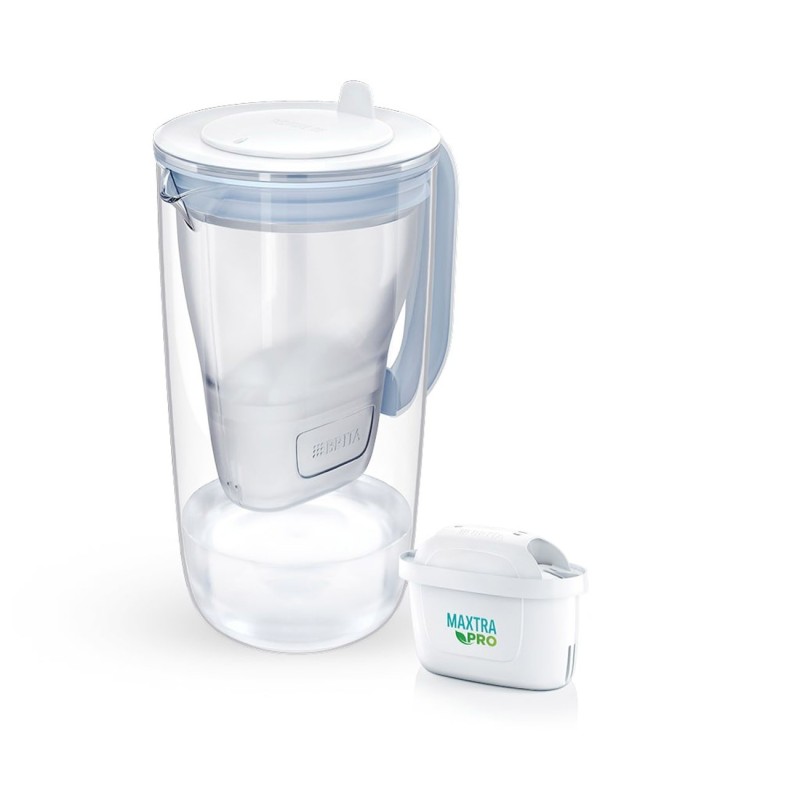 Brita Carafe filtrante Model One en verre 2,5 L - 1 filtre inclus - Bleu