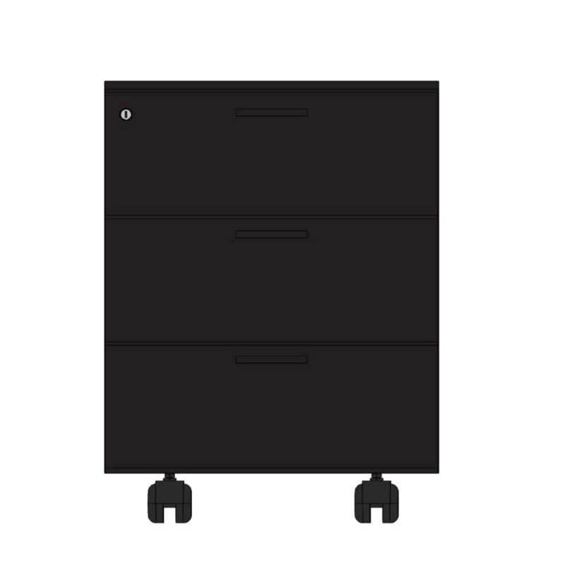 Caisson mobile Casting - 3 tiroirs - Noir