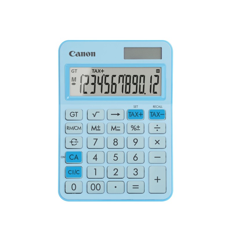 Canon Calculatrice de bureau LS125KB - 12 chiffres - Bleu