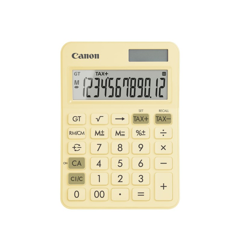 Canon Calculatrice de bureau LS125KB - 12 chiffres - Jaune