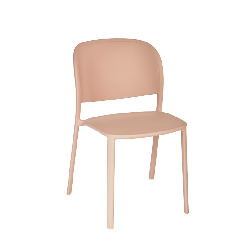 Chaise d’extérieur Lucia en Polypropylène empilable - Rose