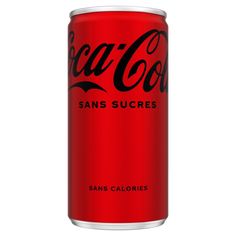 Coca-Cola Zéro Mini canette 20 cl - Lot de 6
