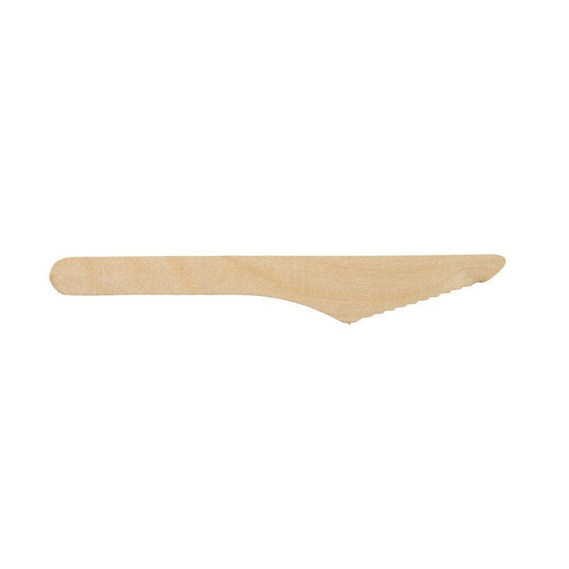Couteaux en bois L. 16,5 cm - Lot de 50
