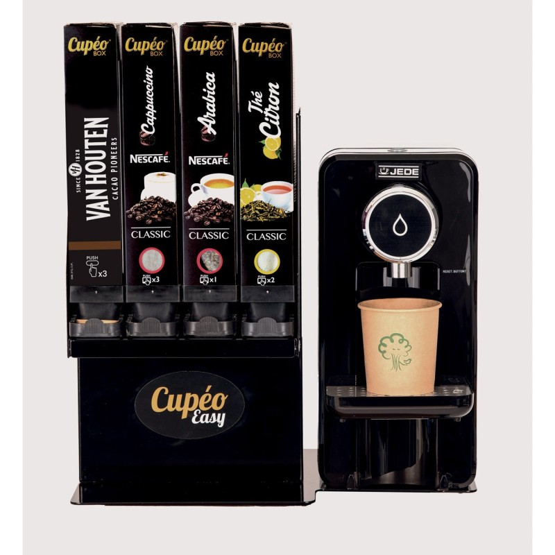 Cupéo Distributeur et support de cartouches de boissons chaudes + 4 cartouches