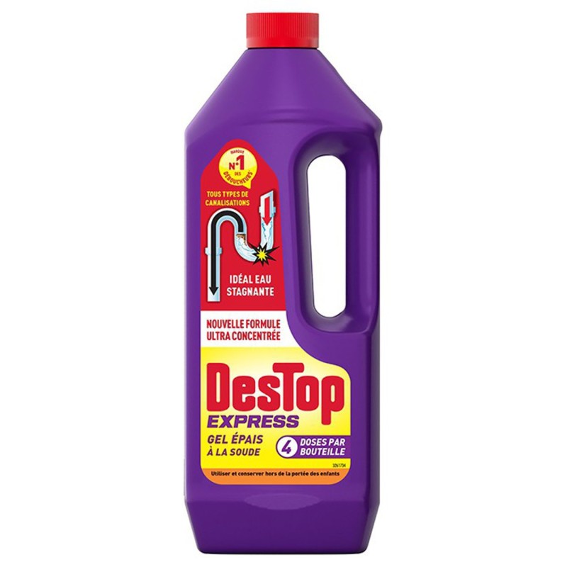 Destop Déboucheur gel Express à la soude - Bidon de 950 ml
