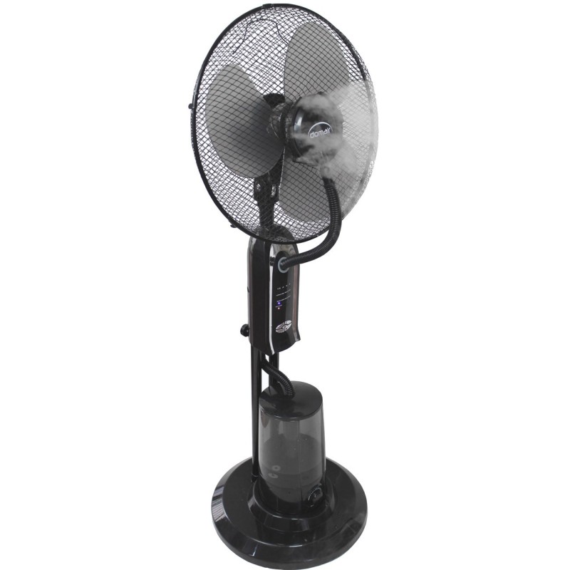 Domair Brumiventilateur d'air sur pied 3 vitesses diamètre 40 cm - 75 W - Noir