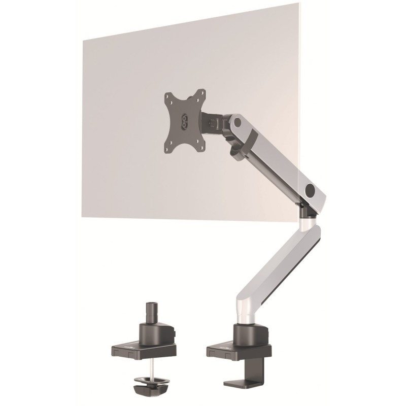 Durable Bras support écran simple articulé Select Plus - Argent métallisé