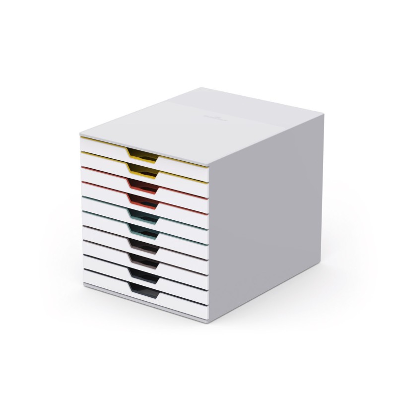 Durable Module de classement Varicolor 10 tiroirs -  Gris clair