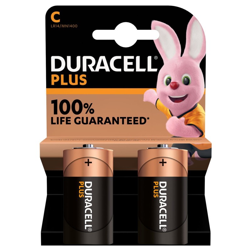 Duracell Plus Pile alcaline C / LR14 - Lot de 2