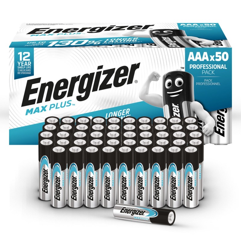 Energizer Pile alcaline AAA / LR3 Max Plus - Lot de 50