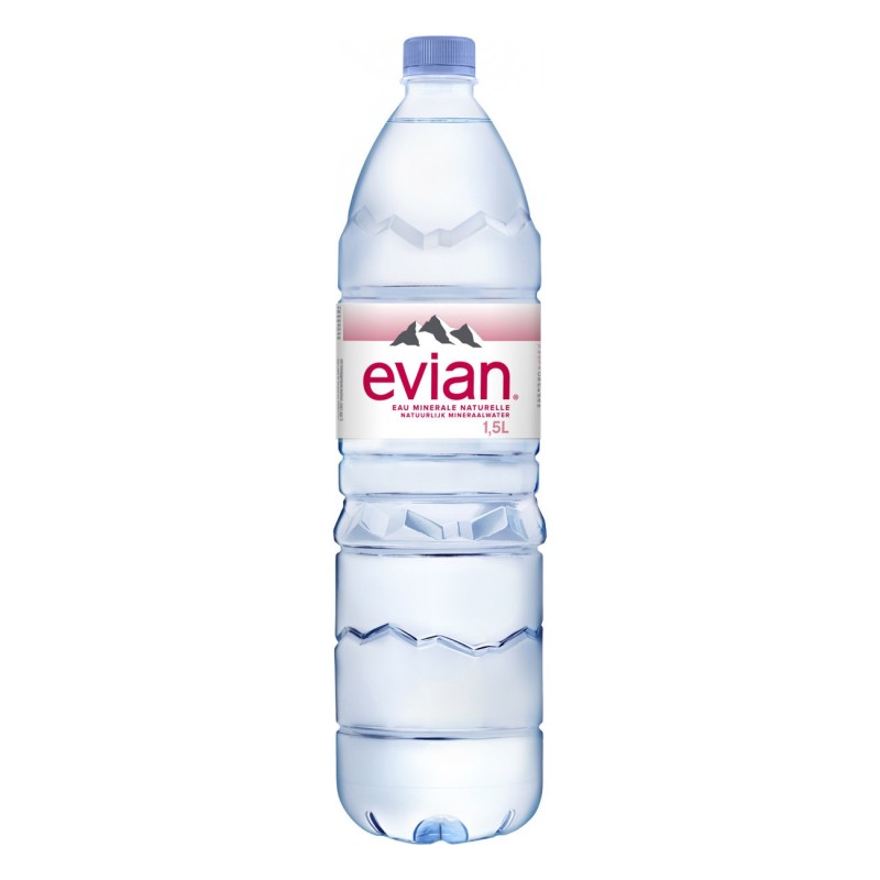 Evian Eau minérale plate - Lot 6 bouteilles 1,5 L