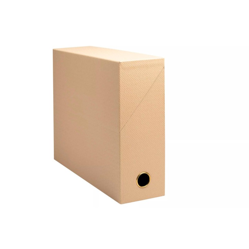 Exacompta Boîte de classement OfficeByMe en carton - Dos  90 mm - Beige