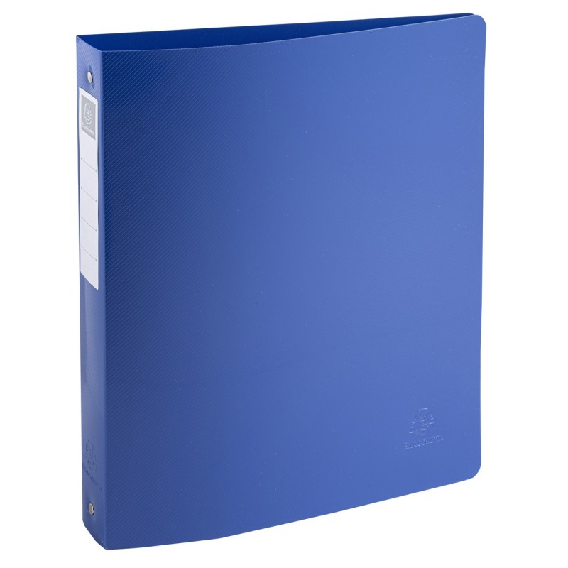 Exacompta Classeur souple 4 anneaux 30 mm BeeBlue A4 polypro recyclé - Dos 2 cm - Bleu