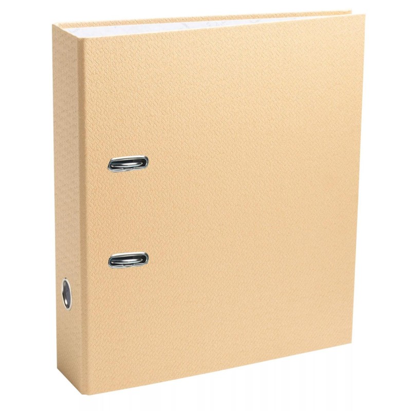 Exacompta Classeur à levier A4 Prem'Touch OfficeByMe en carton - Dos 8 cm - Beige