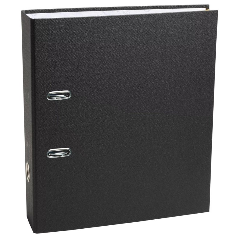 Exacompta Classeur à levier A4 Prem'Touch OfficeByMe en carton - Dos 8 cm - Noir